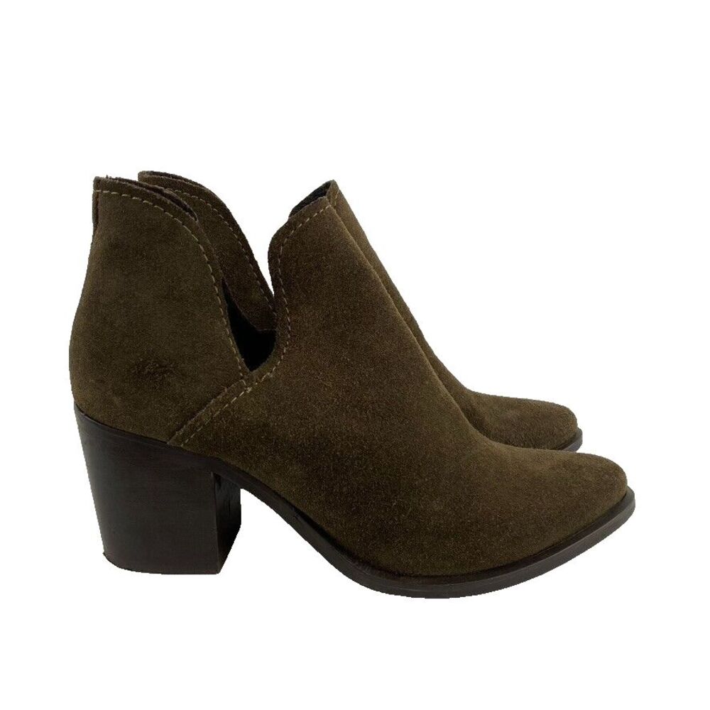 Steve Madden Womens‎ Size 8.5 Prezzie Boots Brown 100% Leather Suede Boho